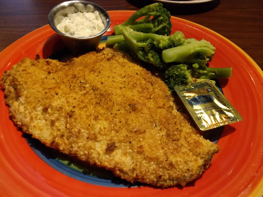 Oven Baked Flounder with Broccoli